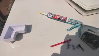 Solar panel fitting camper/caravan montaż panela słonecznego na przyczepie