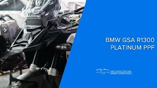 BMW R1300 GSA protected with Platinum Paint Protection Film