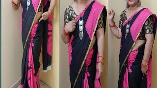 Cotton saree draping for beginners // singal saree draping for beginners@ShakunFashionBeauty 