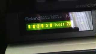 FIREHAWK (Thexder II) - Music from PC version played on a real Roland MT32
