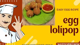 how to make Egg Lollipop easy recipe  by comfort food zone