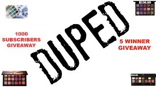 DUPED! - 1000 SUBSCRIBER GIVEAWAY - ALL HOLY GRAIL PALETTES DUPED