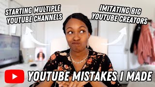 The Biggest Mistakes I Made On YouTube That Cost Me VIEWS & GROWTH On My Channel!