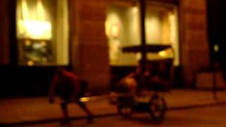 Urbanscape Spiderdance NYC parkour performance art rickshaw