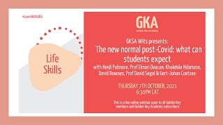 GKSA Wits presents The new normal post COVID what can students expect