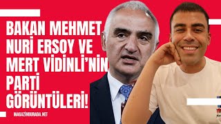Bakan M. Nuri Ersoy’un uyuşturucu ve fuhuştan aranan Mert Vidinli ile parti görüntüleri ortaya çıktı
