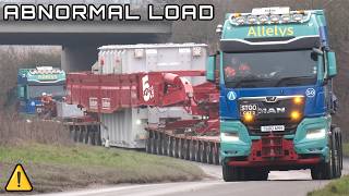 Super sized transport takes over road as police escort 272 tonne transformer for wind farm project