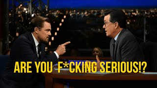 "What Stephen Colbert Said That Made Leonardo DiCaprio Walk Off Stage!"