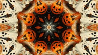One Hour of Halloween Music & Trippy Kaleidoscope Visuals | Mesmerizing Background Animation (HD)