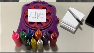 Spin Art For Fans #live #livestream #spinart