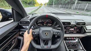 NEW 2026 Lamborghini URUS SE POV DRIVE on the German Autobahn! V8 Hybrid BEAST! 🔥 +SOUND!