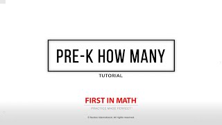 Pre-K How Many Tutorial