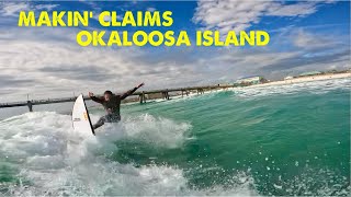 Warm January Surf Session on Okaloosa Island Fort Walton Beach Emerald Coast Florida 