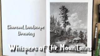 How I Create a Charcoal Landscape ✏️ | Full Art Process + Tips