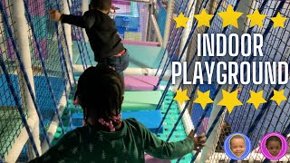 Indoor Playground for Kids Family Fun | Play Area Compilation for RJ and Mikie