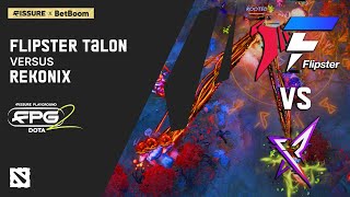 LOSER IS OUT! Flipster Talon vs REKONIX - Highlights | FISSURE Playground 2 — DOTA2: SEA & CN CQ