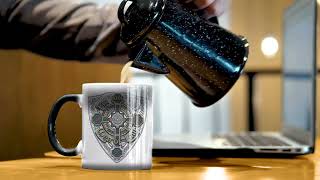 Fir Na Dli Celtic Cross Police Heat Activated 15 oz Ceramic Custom Coffee Mug