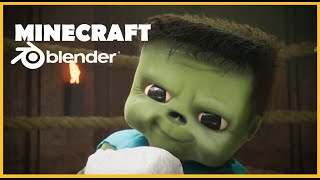 Create Minecraft in Blender and Nuke
