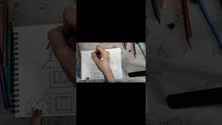 Easy house drawing tutorial #drawing #chill& create with shally 