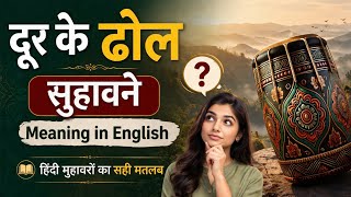 दूर के ढोल सुहावने मुहावरे (लोकोक्ति) का अर्थ 😯 dur ke dhol suhavane muhavare ka arth