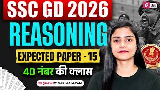 SSC GD REASONING PRACTICE SET 2026 | SSC GD EXPECTED QUESTIONS 2026 | BY GARIMA MA'AM | TESTBOOK #15