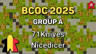 Belgian Carcassonne Online Championship 2026 – Group A: 71Knives – Nicedicer