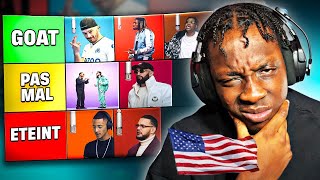 Américain Classe Les Rappeurs Fr!| Kev Reacts