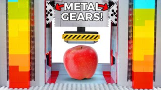 LEGO Mechanical Press with METAL GEARS!!