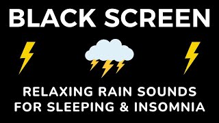 🔴 Heavy Rain & Thunder Sounds | Black Screen - Deep Sleep, Relaxation & Stress Relief, Live Stream