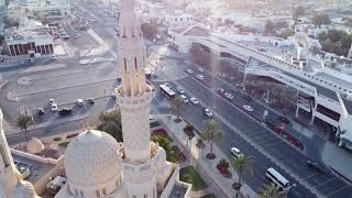 Jumeirah Mosque at Sunset: A Visual Tour Near La Mer Beach in Dubai