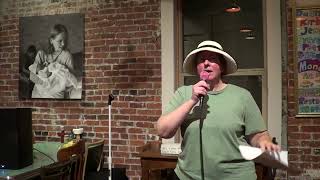 Julie Robinett Reads at Open Mic for Everett Poetry Night.