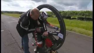 Monowheel rider speeds into record books