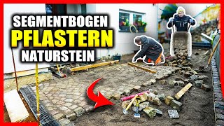 The first time: Laying SEGMENTED ARCH PAVING! - Instructions: Paving in grit | Home Build Solution