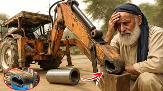 The Tractor Hydraulic Bucket Jack Boom Broken Was Unbelievable Repairing By Most Expert Mechanic