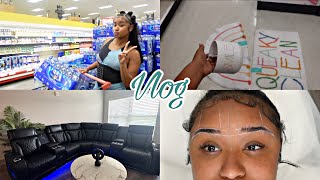 Another Vlog | New Sofa, Getting My Brows Nanofeathered, Grocery Shopping, Trying Cava & More