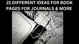 21 DIFFERENT IDEAS FOR USING BOOK PAGES FOR JOURNALS & MORE