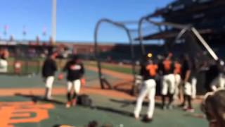 BP before the Giants game