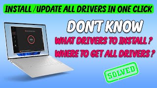 How To Install All Drivers In One Click