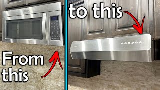 Replacing the Microwave with a FOTILE  Range Hood