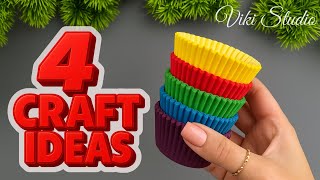 4 Easy Flower Crafts Using Cupcake Liners – DIY Ideas You’ll Love!