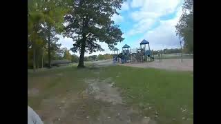 FPV Drone down the slide.