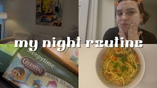 my night routine: cooking & self care