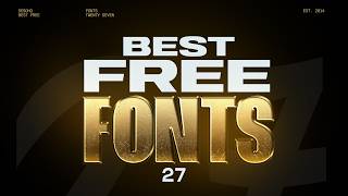Best FREE Fonts for Designers in 2026 | EP27