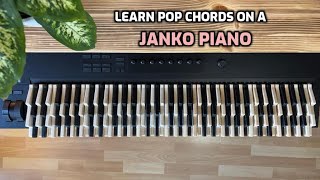 Explaining how to play pop chords on a Jankó piano - in any key