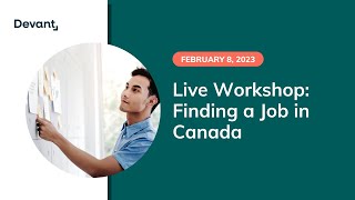 Workshop - Finding a Job in Canada - February 8, 2023