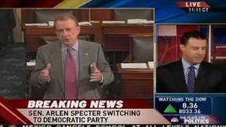 Breaking News: Sen. Specter Switches To Democratic Party 4-28-09