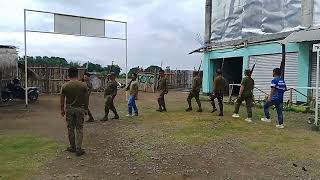Proctice Drillings and marching Ang mga reservist army