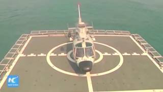 New China TV   3 Major Navy Fleets Military Exercise In South China Sea Live Firing 720p