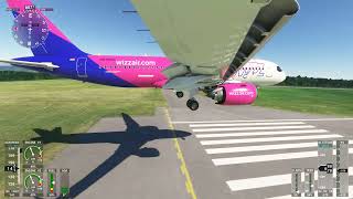 MSFS 2020 - Smoothest landing at Bristol Airport (Airbus A320) - Outside view
