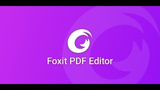 Foxit Pdf Editor | How to use tutorial Reliable Infotech
